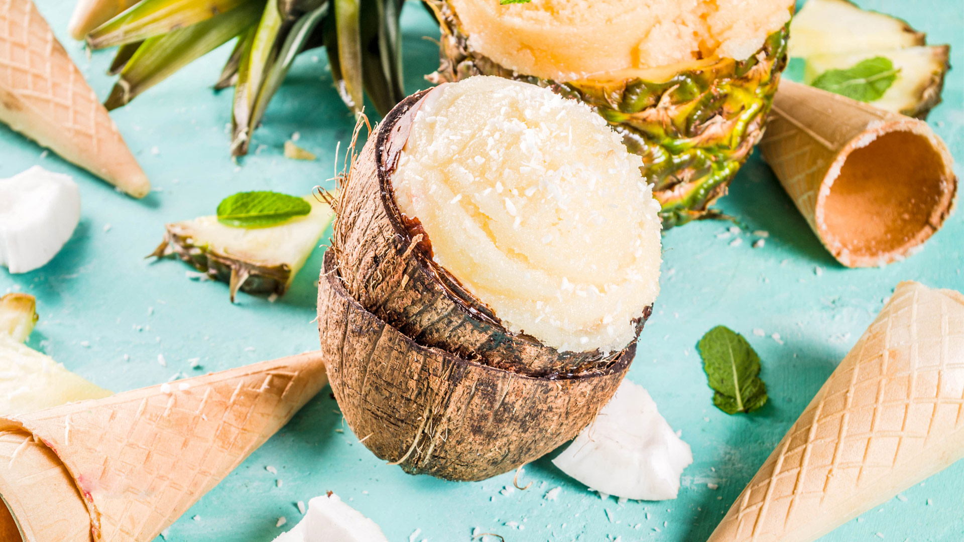 Piña Colada Frozen Yogurt Stevita Naturals